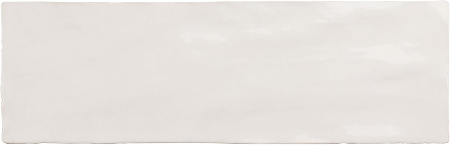 38-Pack 2.5 x 8-in. White Polished Ceramic Subway Wall Tile at 5.38 sq. ft. Per Case APLEC60, Ideal Home Improvement Ceramic for Kitchen, Bathroom, and Backsplash