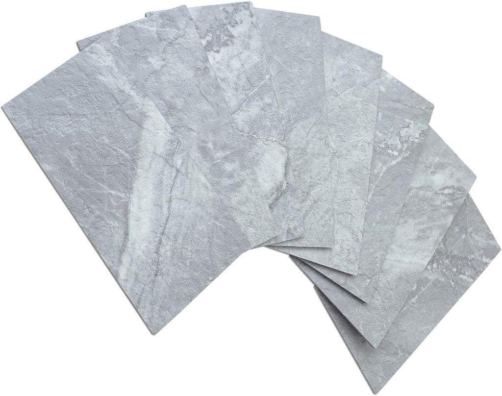 AULIGET 100-Piece Polished White Thick PVC Peel and Stick Backsplash, 3" x 6" Waterproof Subway Tile Peel and Stick Wall Tiles for Kitchen & Bathroom