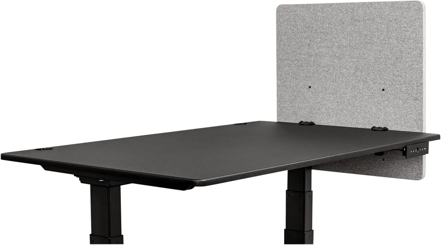 Stand Up Desk Store ReFocus Clamp-on Acoustic Desk Divider Privacy Panel That Reduces Noise and Visual Distractions (Cool Gray, 47.25" X 23.6")