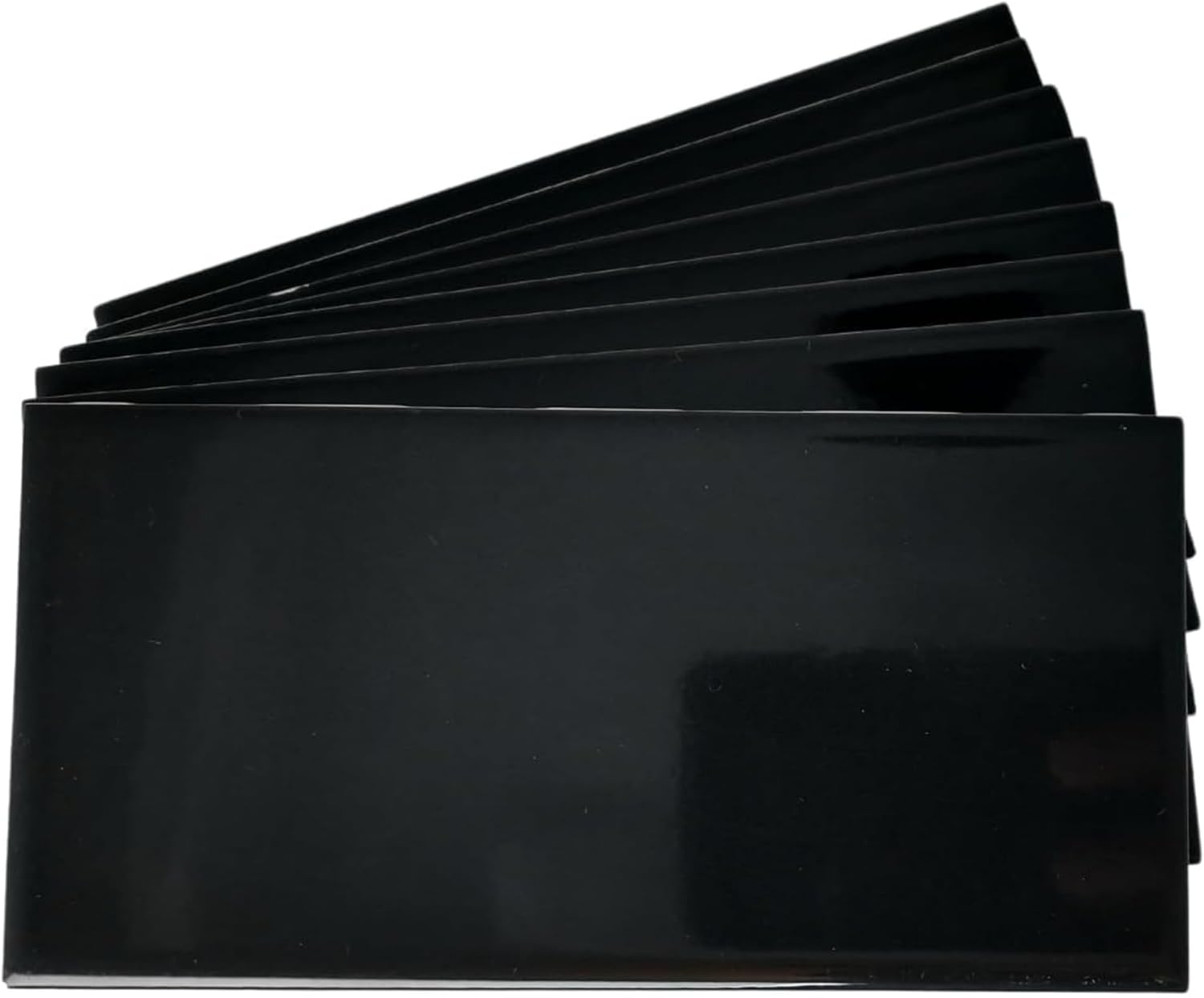 Tenedos USCT 3x6 Glossy White Ceramic Subway Tile – Box of 10 Shiny Wall Tiles for Kitchen Backsplash, Bathroom, Shower, Accent Walls – Easy to Clean & Classic