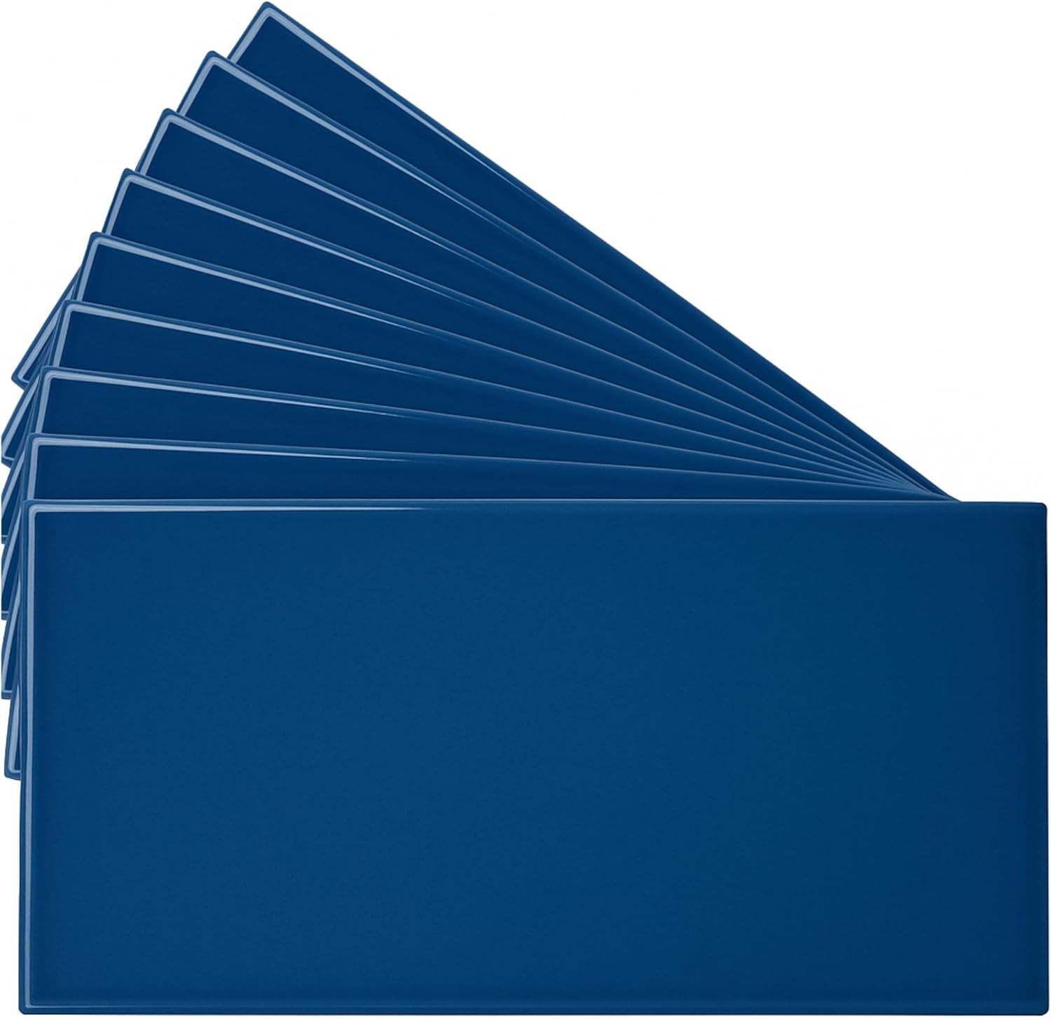 Tenedos USCT 3x6 Glossy White Ceramic Subway Tile – Box of 10 Shiny Wall Tiles for Kitchen Backsplash, Bathroom, Shower, Accent Walls – Easy to Clean & Classic