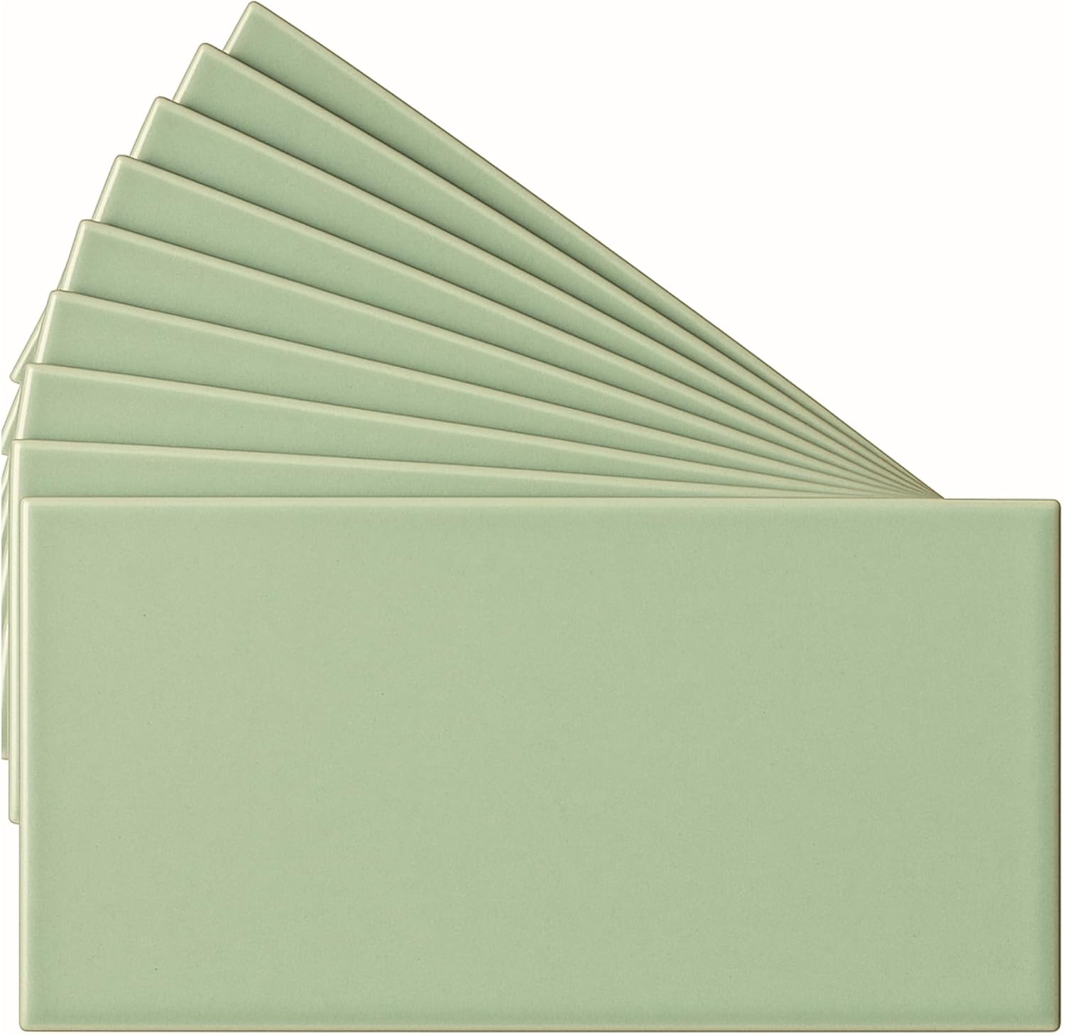 Tenedos USCT 3x6 Glossy White Ceramic Subway Tile – Box of 10 Shiny Wall Tiles for Kitchen Backsplash, Bathroom, Shower, Accent Walls – Easy to Clean & Classic