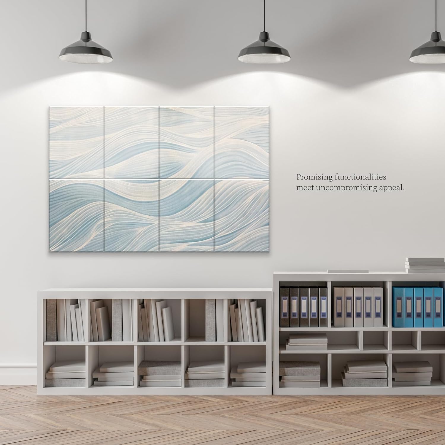 8-Pack Art Acoustic Panels Sound Absorbing Panels, 48x32 Inch Decorative Acoustic Panels, Sound Absorbing Wall Art with Nano Glue for Recording and Home Studio, Office,Conference