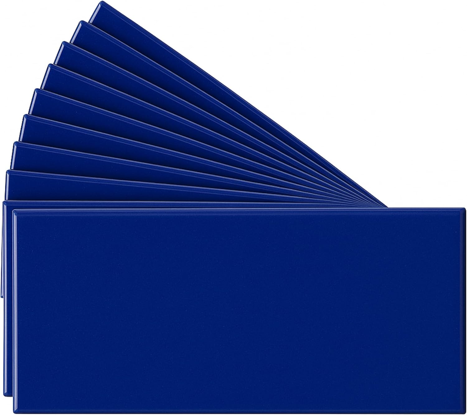 Tenedos USCT 3x6 Glossy White Ceramic Subway Tile – Box of 10 Shiny Wall Tiles for Kitchen Backsplash, Bathroom, Shower, Accent Walls – Easy to Clean & Classic