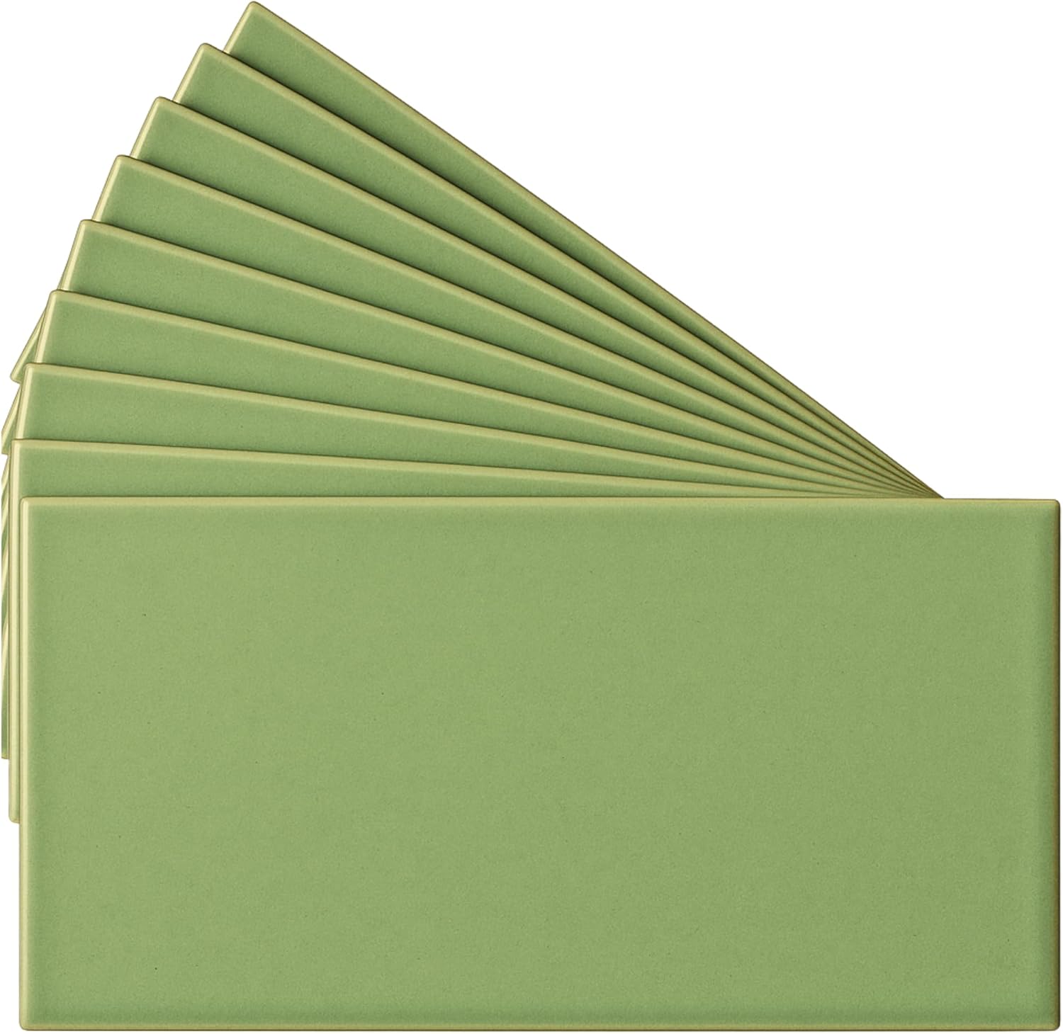 Tenedos USCT 3x6 Glossy White Ceramic Subway Tile – Box of 10 Shiny Wall Tiles for Kitchen Backsplash, Bathroom, Shower, Accent Walls – Easy to Clean & Classic