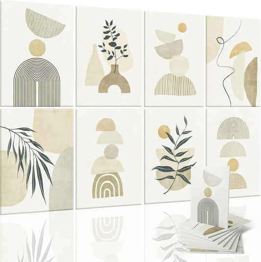 Art3d Soundproof Wall Panels 48"x32", 8-Pack Acoustic Wall Art Panels, Sound Absorbing Decorative Wall Panels for Living Room, Bedroom, Kitchen, Studio, Polyester UV Print