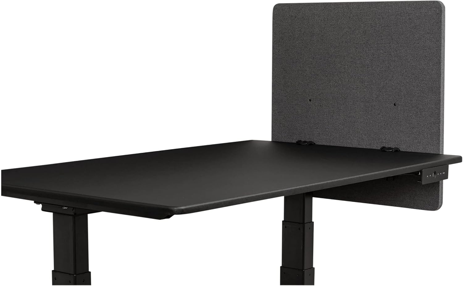 Stand Up Desk Store ReFocus Clamp-on Acoustic Desk Divider Privacy Panel That Reduces Noise and Visual Distractions (Cool Gray, 47.25" X 23.6")