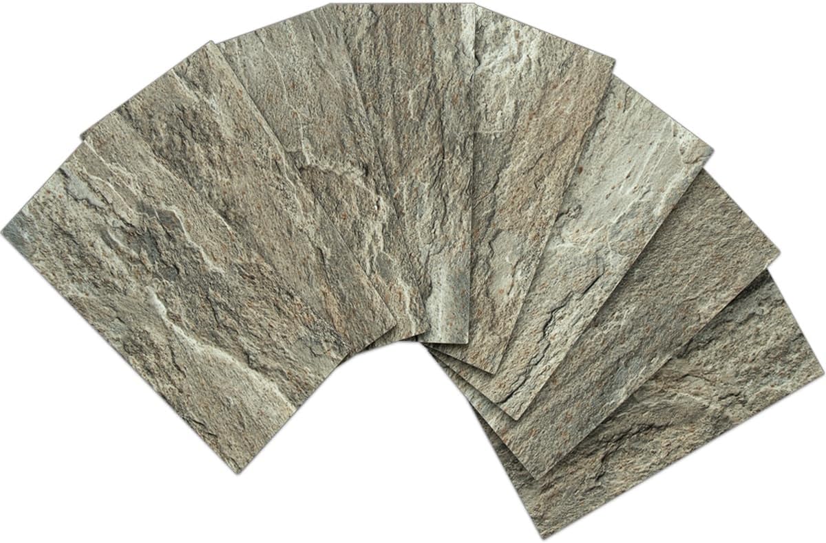 AULIGET 100-Piece Polished White Thick PVC Peel and Stick Backsplash, 3" x 6" Waterproof Subway Tile Peel and Stick Wall Tiles for Kitchen & Bathroom