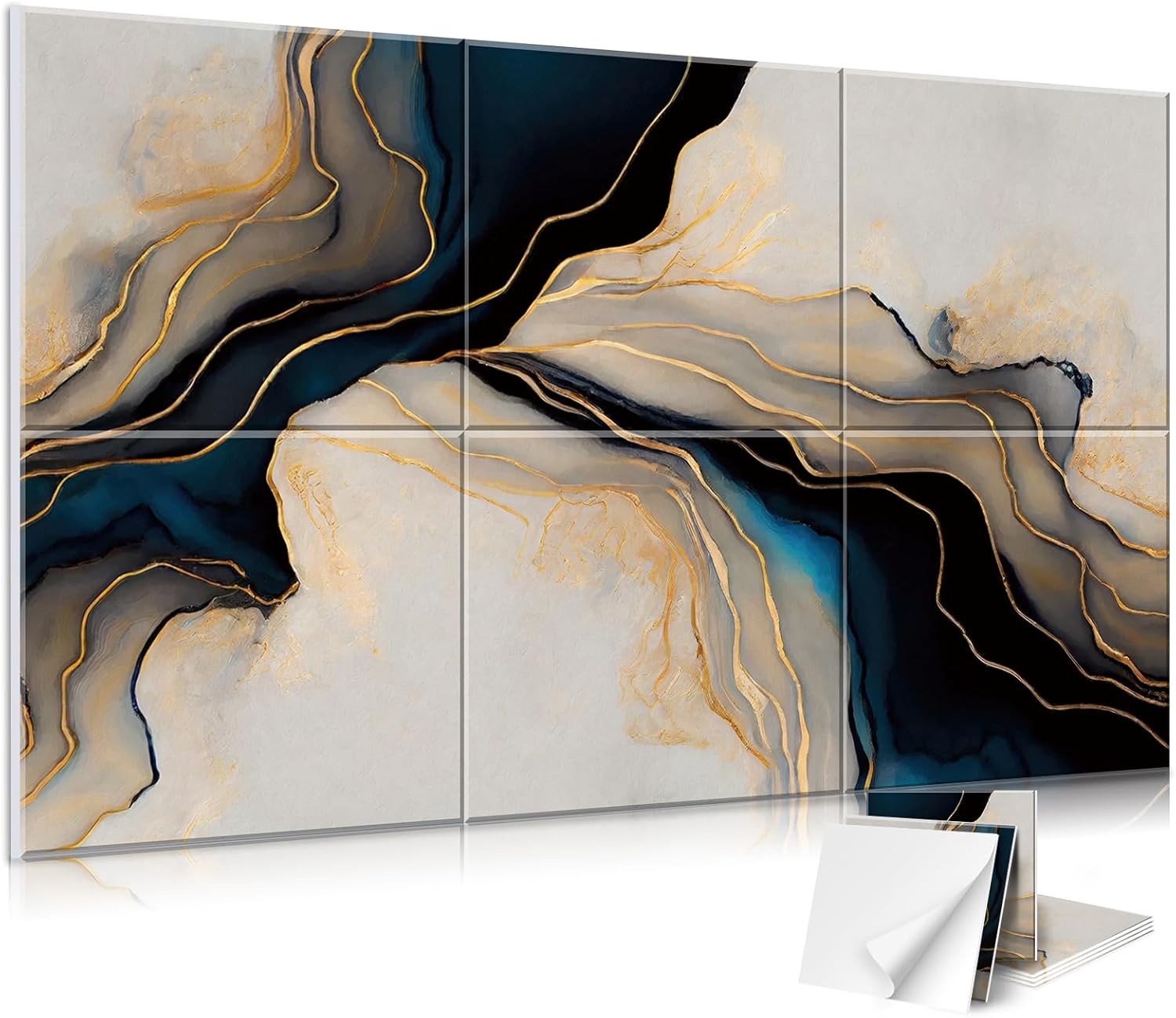 JBER Acoustical Wall Panels, 72×48 Inches Art Acoustic Panels, Decorative Acoustic Panels, Sound Absorbing Wall Art, Acoustic Wall Panels for Studio,Home & Living Room(Lake of the Sky)