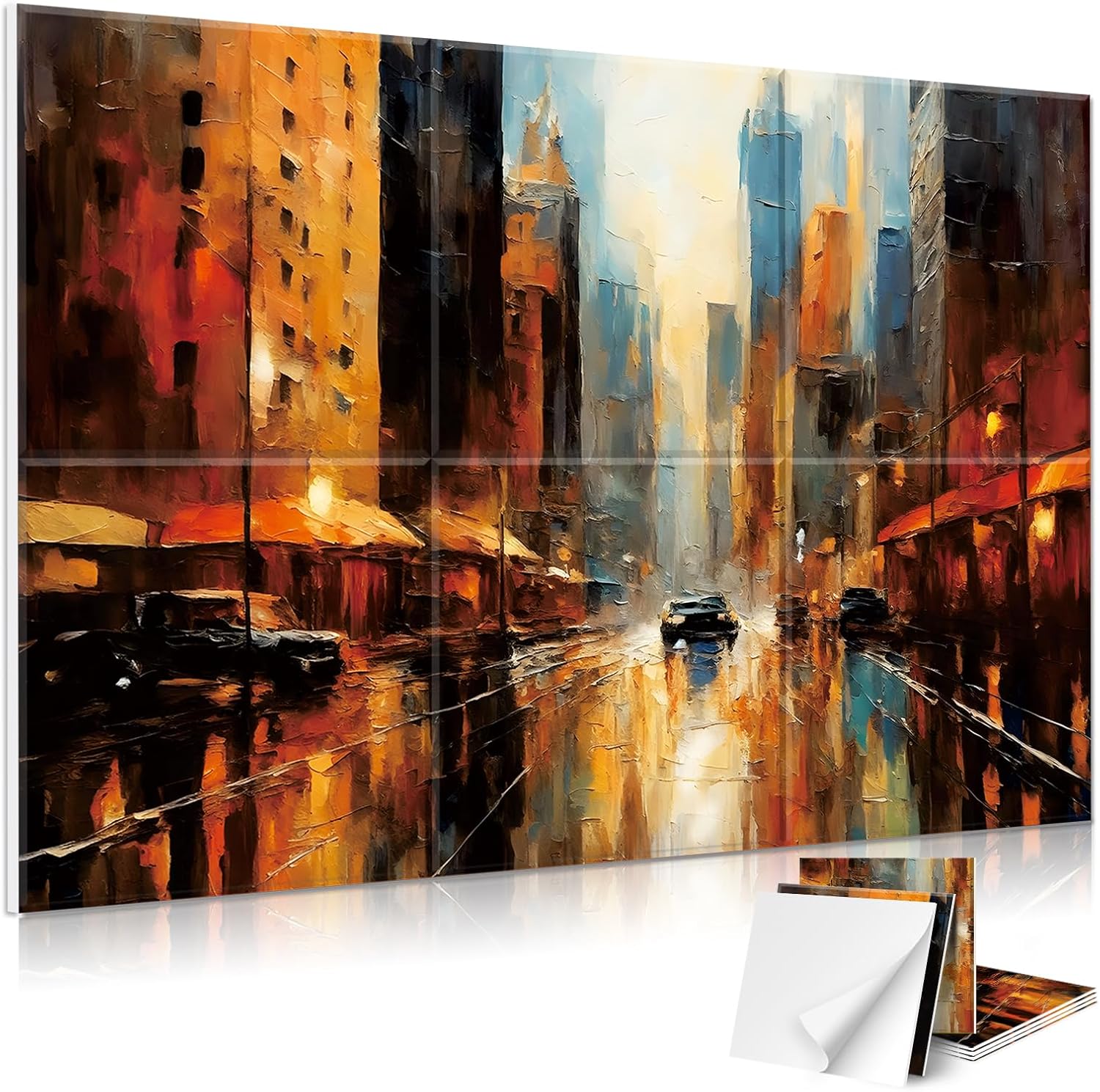 JBER Acoustical Wall Panels, 72×48 Inches Art Acoustic Panels, Decorative Acoustic Panels, Sound Absorbing Wall Art, Acoustic Wall Panels for Studio,Home & Living Room(Lake of the Sky)