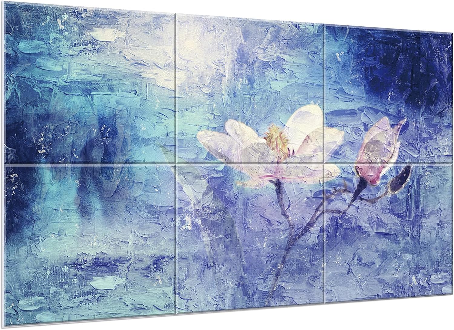 JBER Acoustical Wall Panels, 72×48 Inches Art Acoustic Panels, Decorative Acoustic Panels, Sound Absorbing Wall Art, Acoustic Wall Panels for Studio,Home & Living Room(Lake of the Sky)