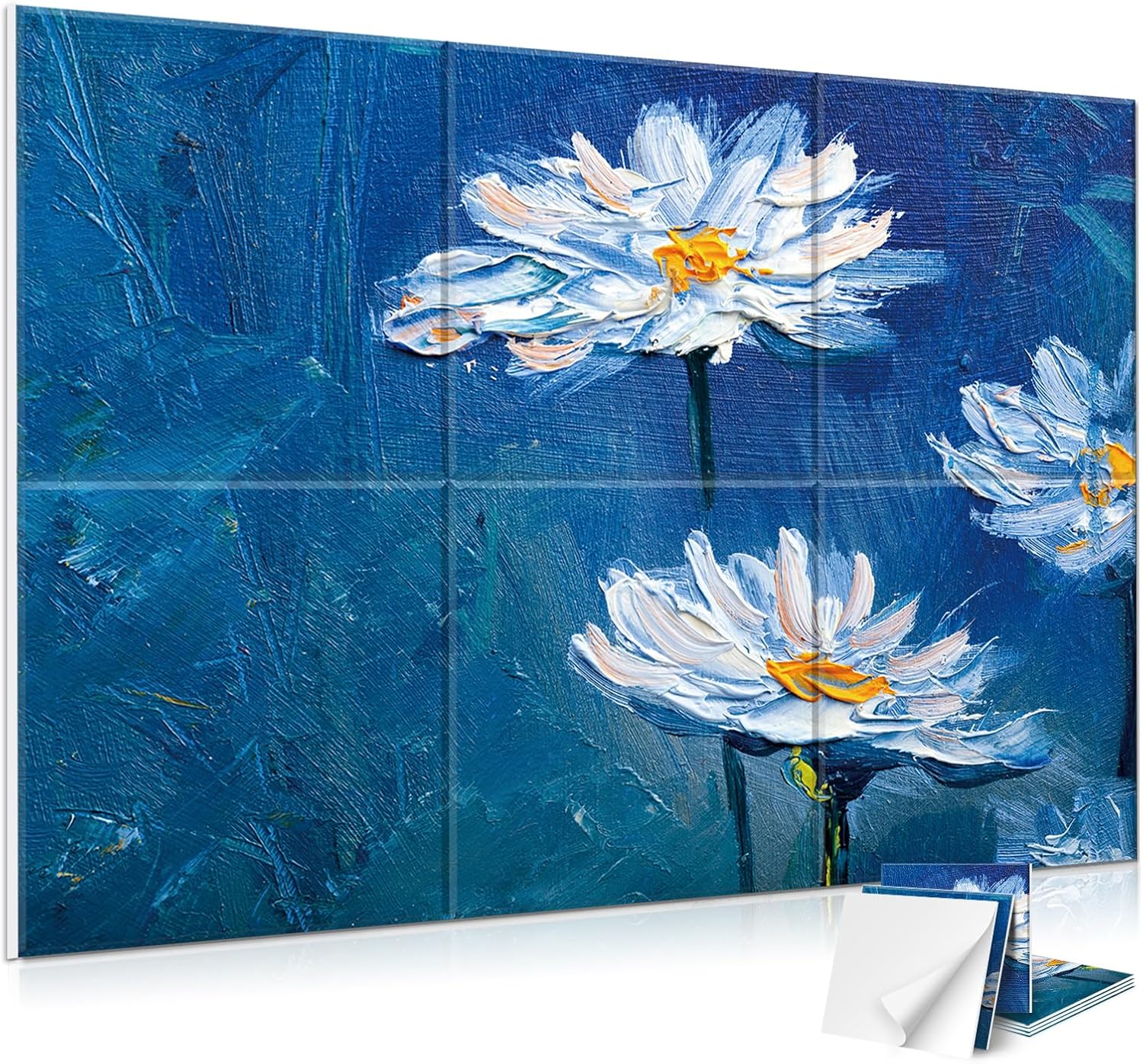 JBER Acoustical Wall Panels, 72×48 Inches Art Acoustic Panels, Decorative Acoustic Panels, Sound Absorbing Wall Art, Acoustic Wall Panels for Studio,Home & Living Room(Lake of the Sky)