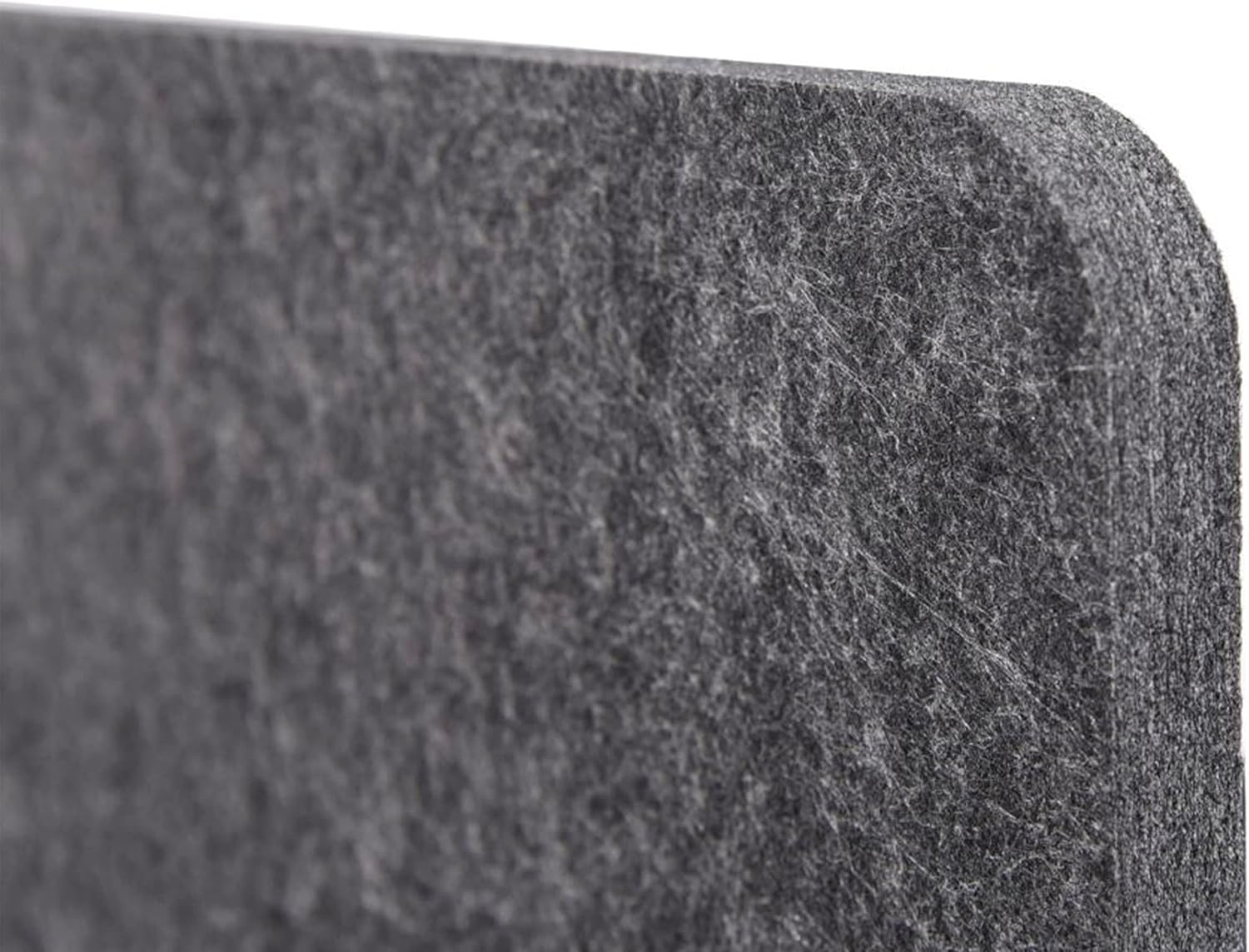 Stand Up Desk Store ReFocus Raw Clamp-On Acoustic Desk Divider Mounted Privacy Panel to Reduce Noise and Visual Distractions (Anthracite Gray, 23.6" x 16")