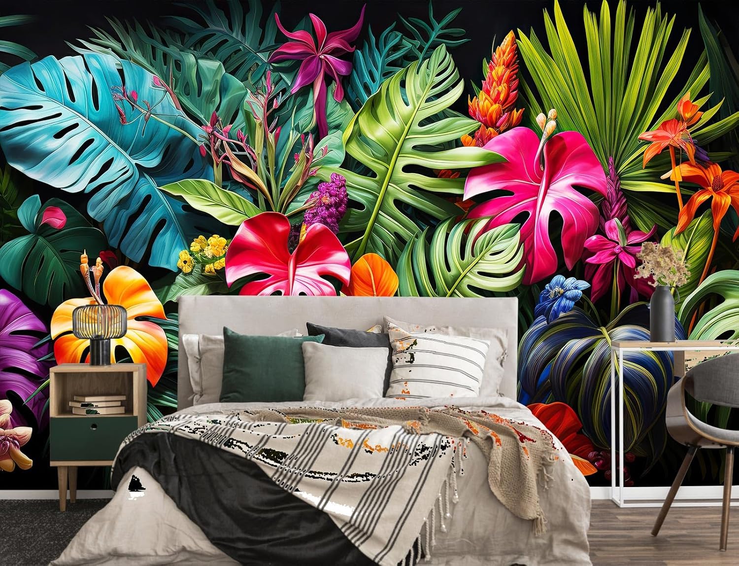 Black and Gold 3D Wallpaper Bedroom Abstract Geometric Squares Background Wall Mural for Living Room Office（Not Peel and Stick）