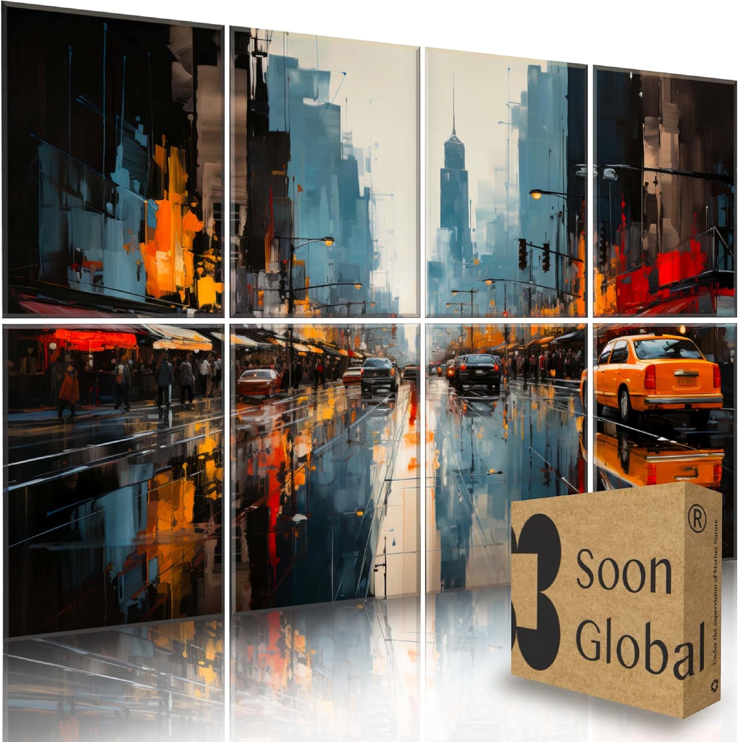 Acoustical Wall Panels, 48 X 32 Inches Art Acoustic Panels, Decorative Acoustic Panels, Acoustic Wall Panels, Sound Absorbing Wall Art, Oceanic Gleam