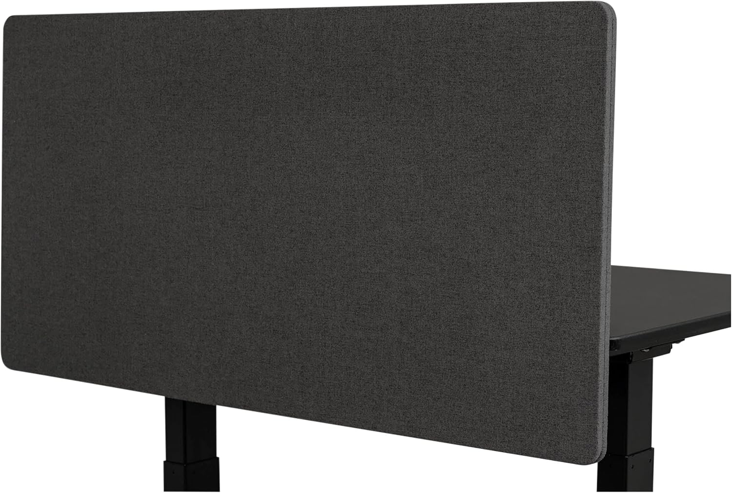 Stand Up Desk Store ReFocus Clamp-on Acoustic Desk Divider Privacy Panel That Reduces Noise and Visual Distractions (Cool Gray, 47.25" X 23.6")