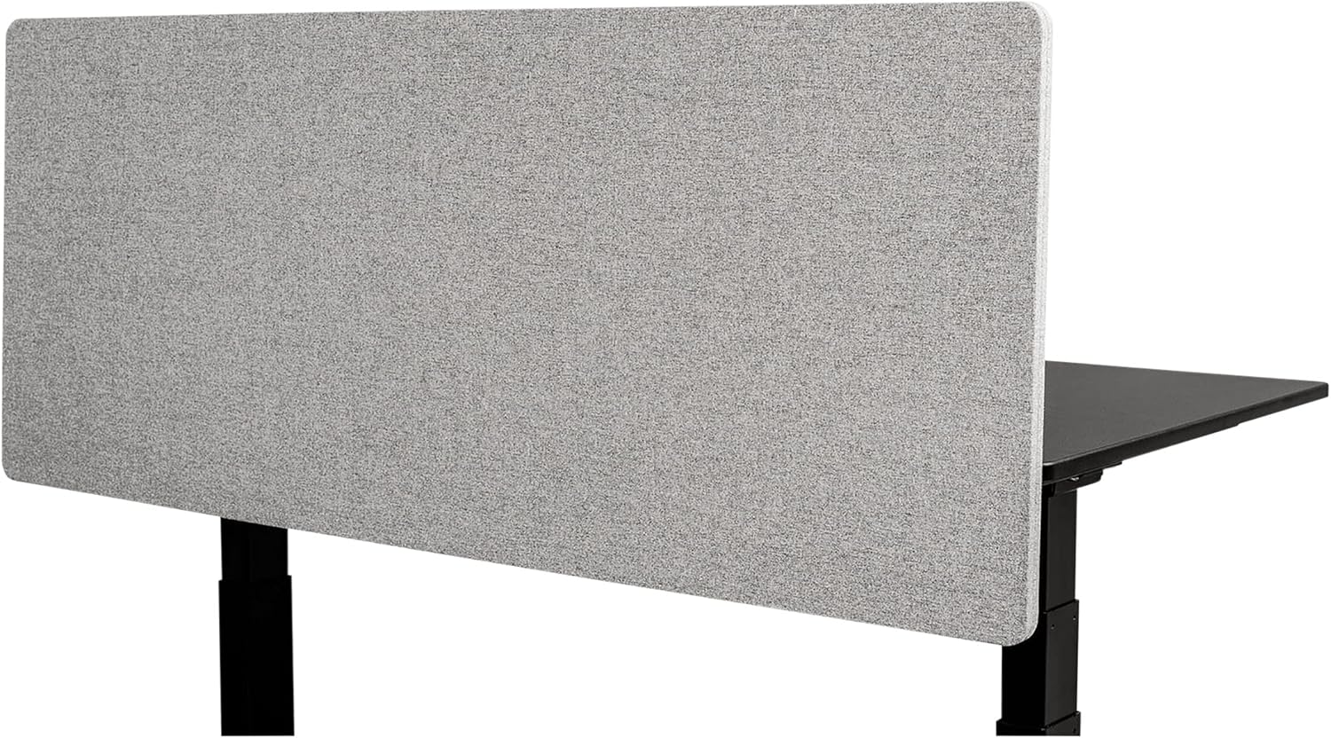 Stand Up Desk Store ReFocus Clamp-on Acoustic Desk Divider Privacy Panel That Reduces Noise and Visual Distractions (Cool Gray, 47.25" X 23.6")