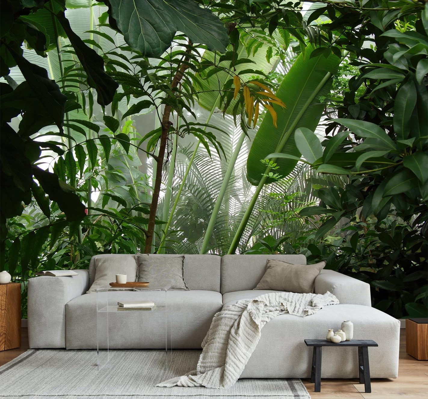 3D Relief Floral Wall Mural Wallpaper for Living Room Bedroom (Not Peel n' Stick)