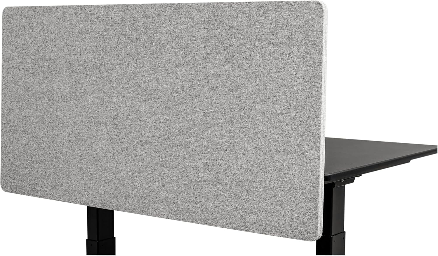 Stand Up Desk Store ReFocus Clamp-on Acoustic Desk Divider Privacy Panel That Reduces Noise and Visual Distractions (Cool Gray, 47.25" X 23.6")