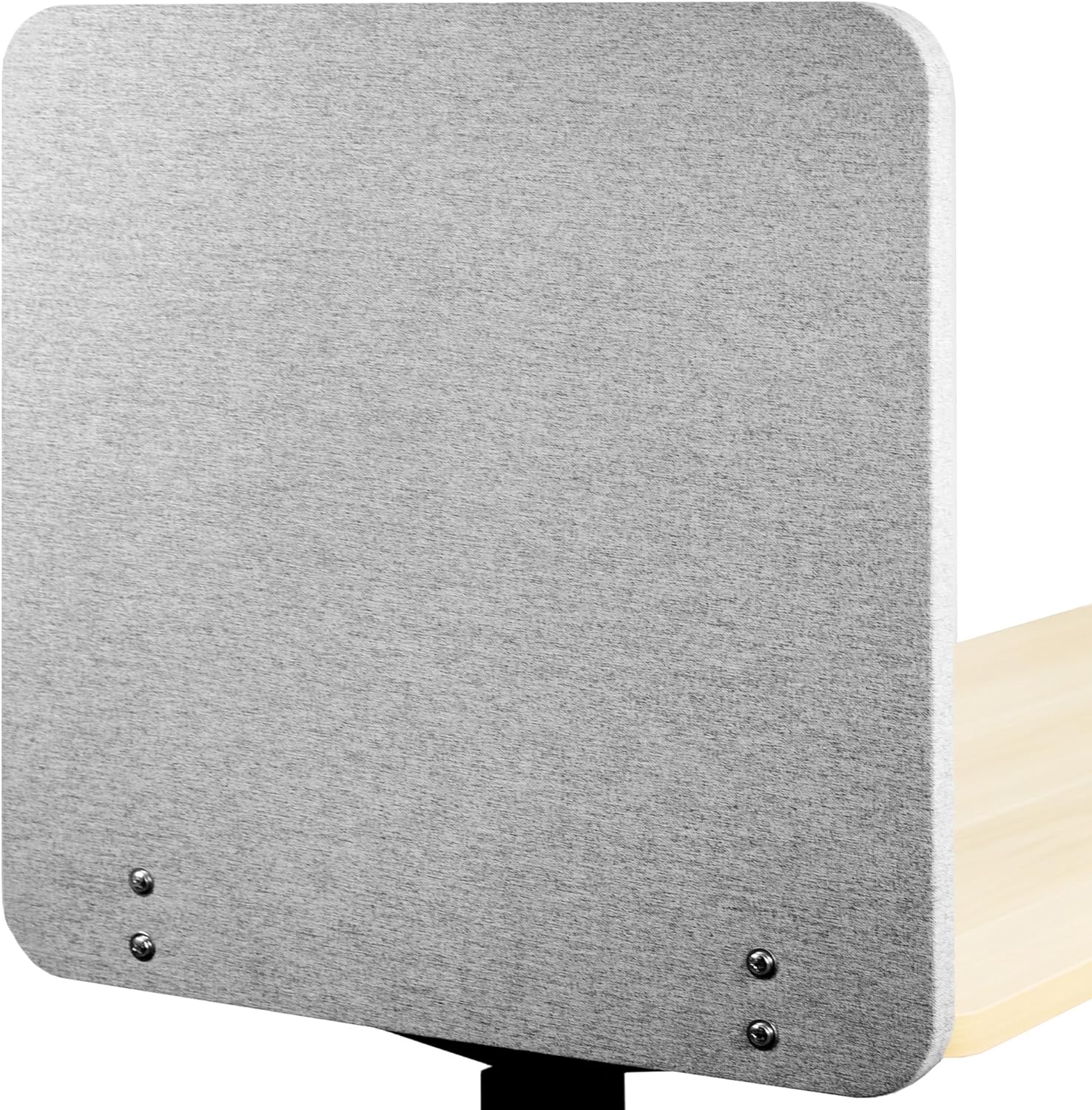 VIVO Clamp-on/Screw-on 60 x 24 inch Privacy Panel, Sound Absorbing Cubicle Desk Divider, Acoustic Partition, Dark Gray, PP-1-V060D