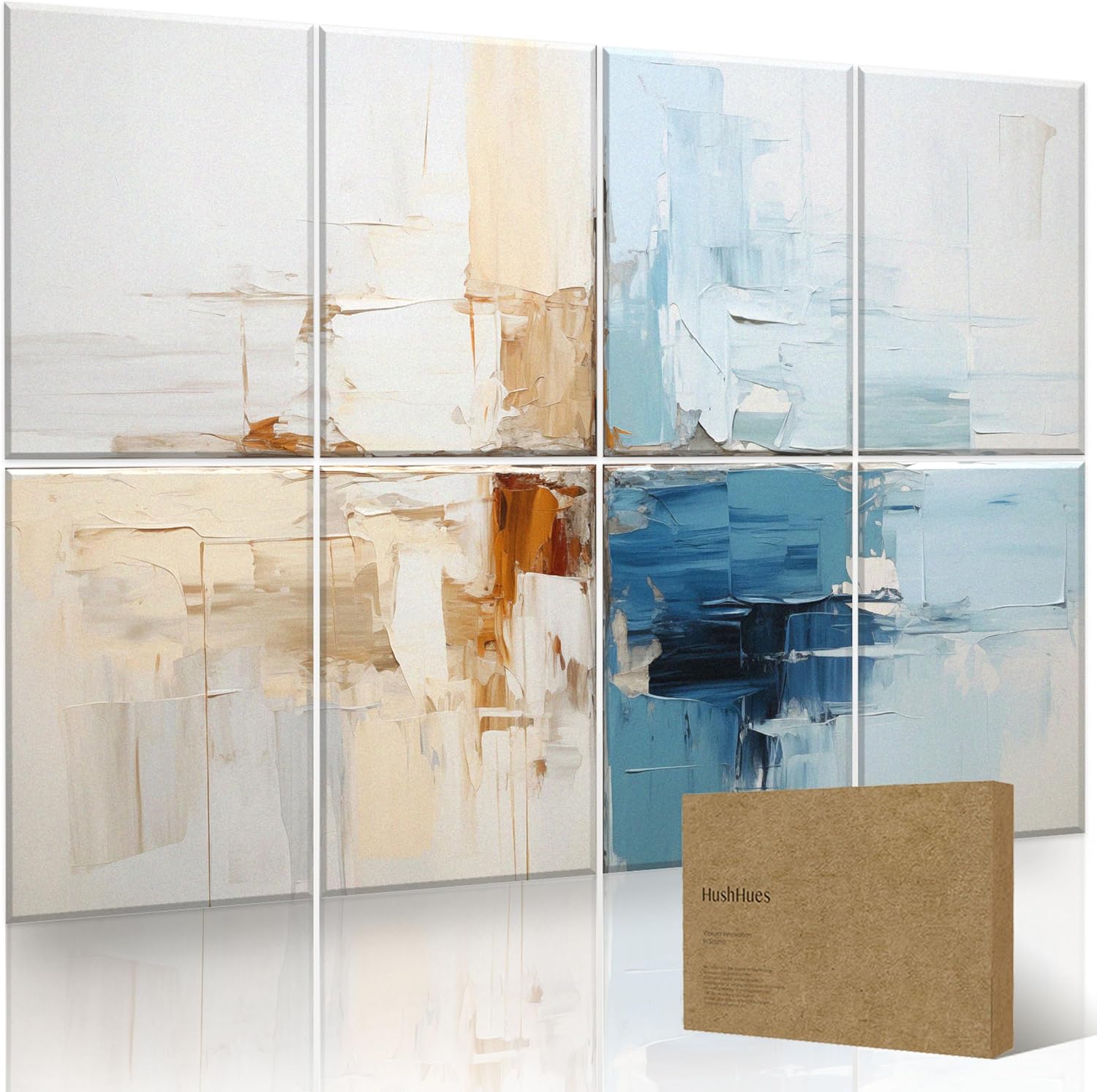 6-Pack Art Acoustic Panels 72x48 Inches Large Decorative Acoustic Panels, Sound Absorbing Wall Art for Home, Office, and Studio Noise Reduction